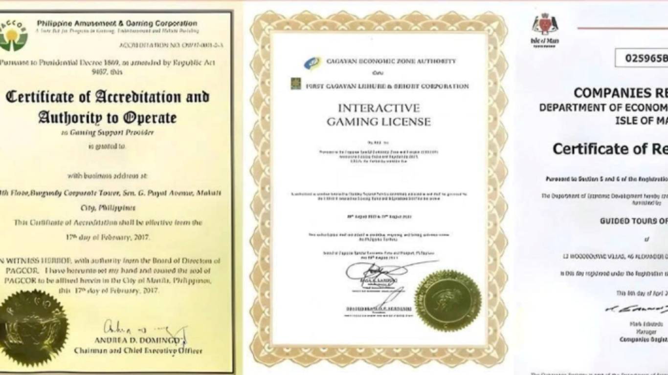 Giấy phép hoạt động cá cược hợp pháp